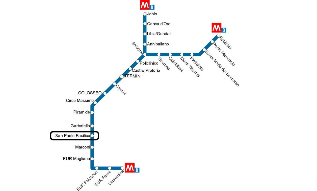 로마 Casa Giustiniano - Metro San Paolo 아파트 외부 사진